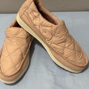 Sperry Tan Quilted Slip-On Loafers